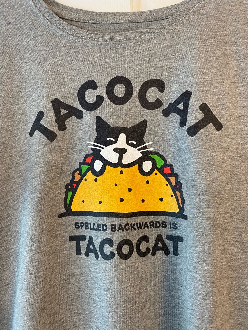 Life is Good TacoCat Graphic Cat T-Shirt